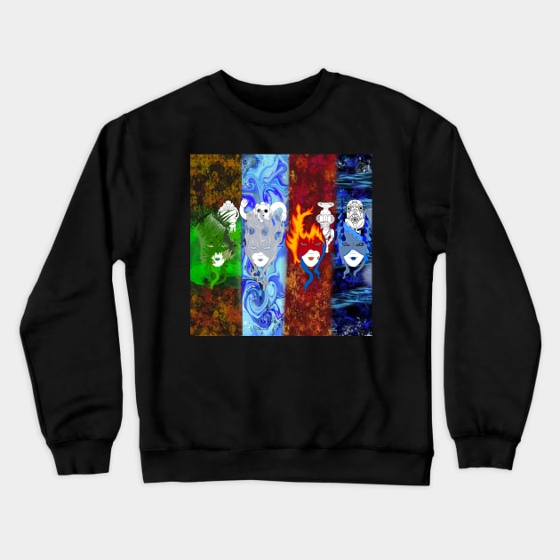 The elements 3 Crewneck Sweatshirt by Orchid's Art